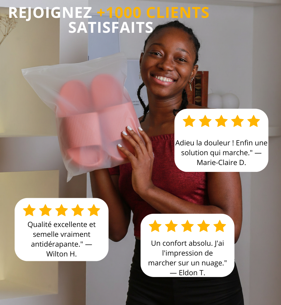 OrthoNuage™ - Claquettes Orthopédiques Ultra-Confort