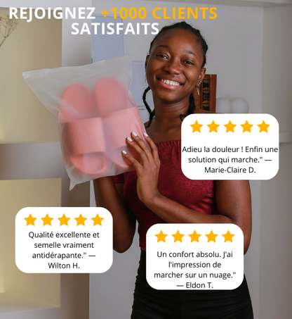 OrthoNuage™ - Claquettes Orthopédiques Ultra-Confort