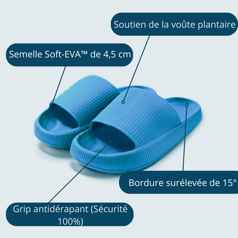 OrthoNuage™ - Claquettes Orthopédiques Ultra-Confort